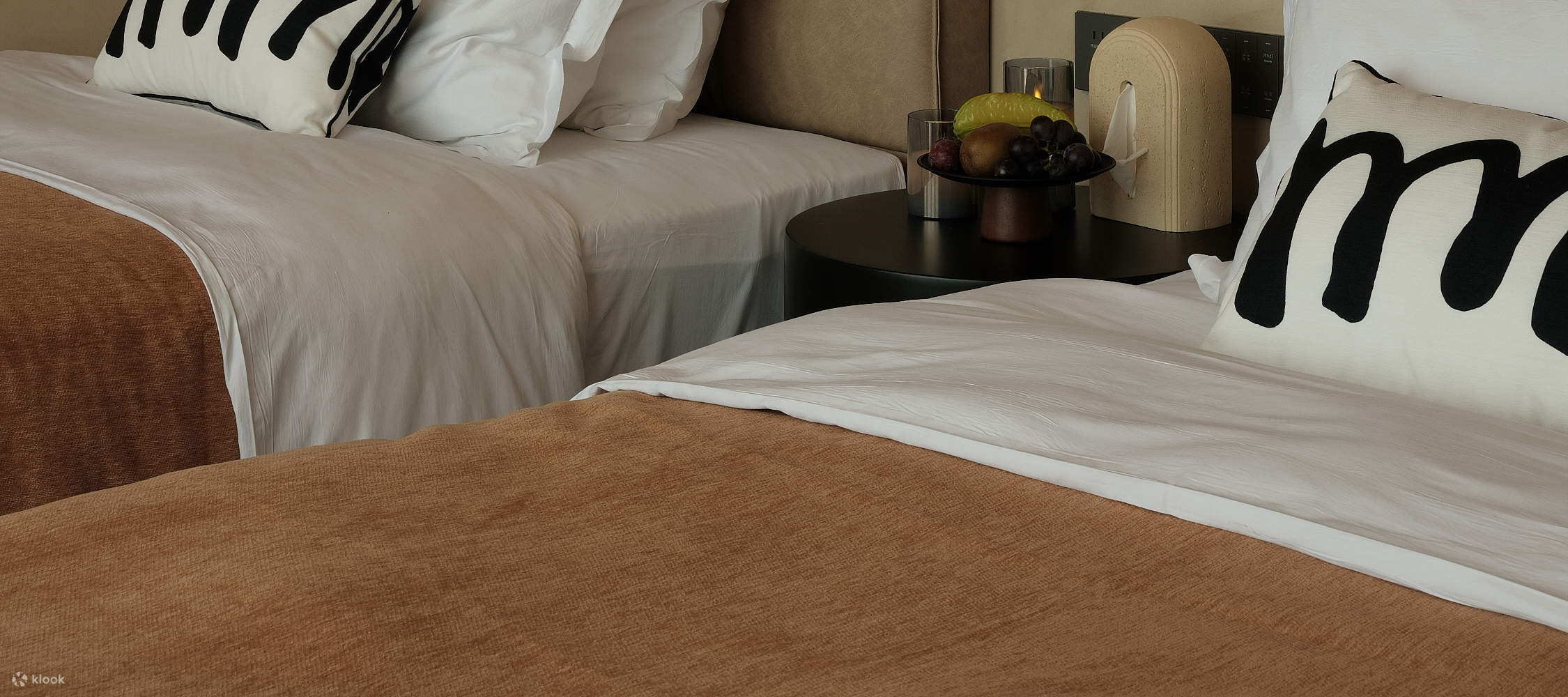 ห้องเตียงแฝดพร้อมวิวภูเขาชิงชิว